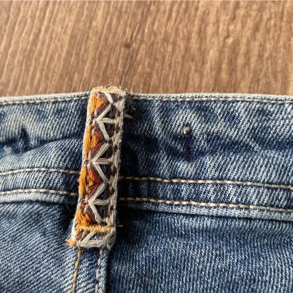 Mavi jeans Tess high rise skinny cropped with fringe and embroidery size 27-28 - Picture 10 of 16
